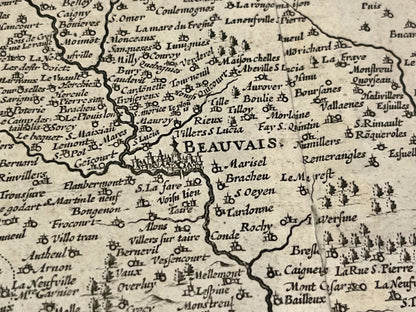 Plan ancien Beauvais et environs