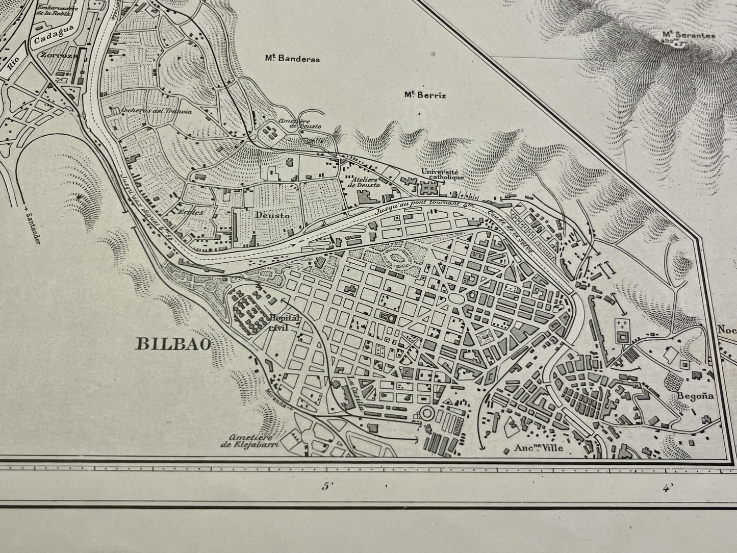 Plan ancien Bilbao achat