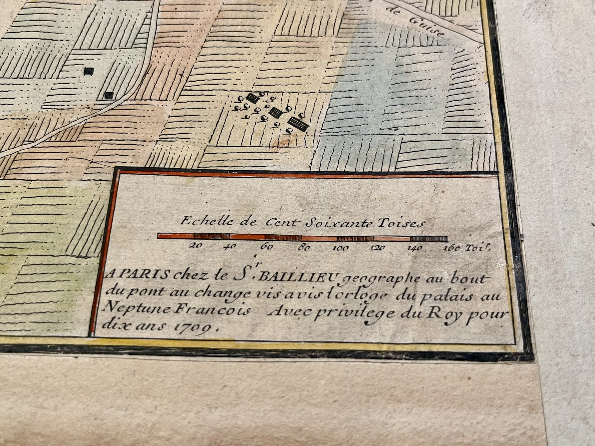 Plan ancien Cambrai par Baillieul