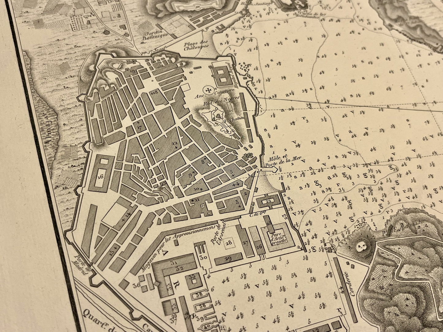 Plan ancien Carthagene Espagne