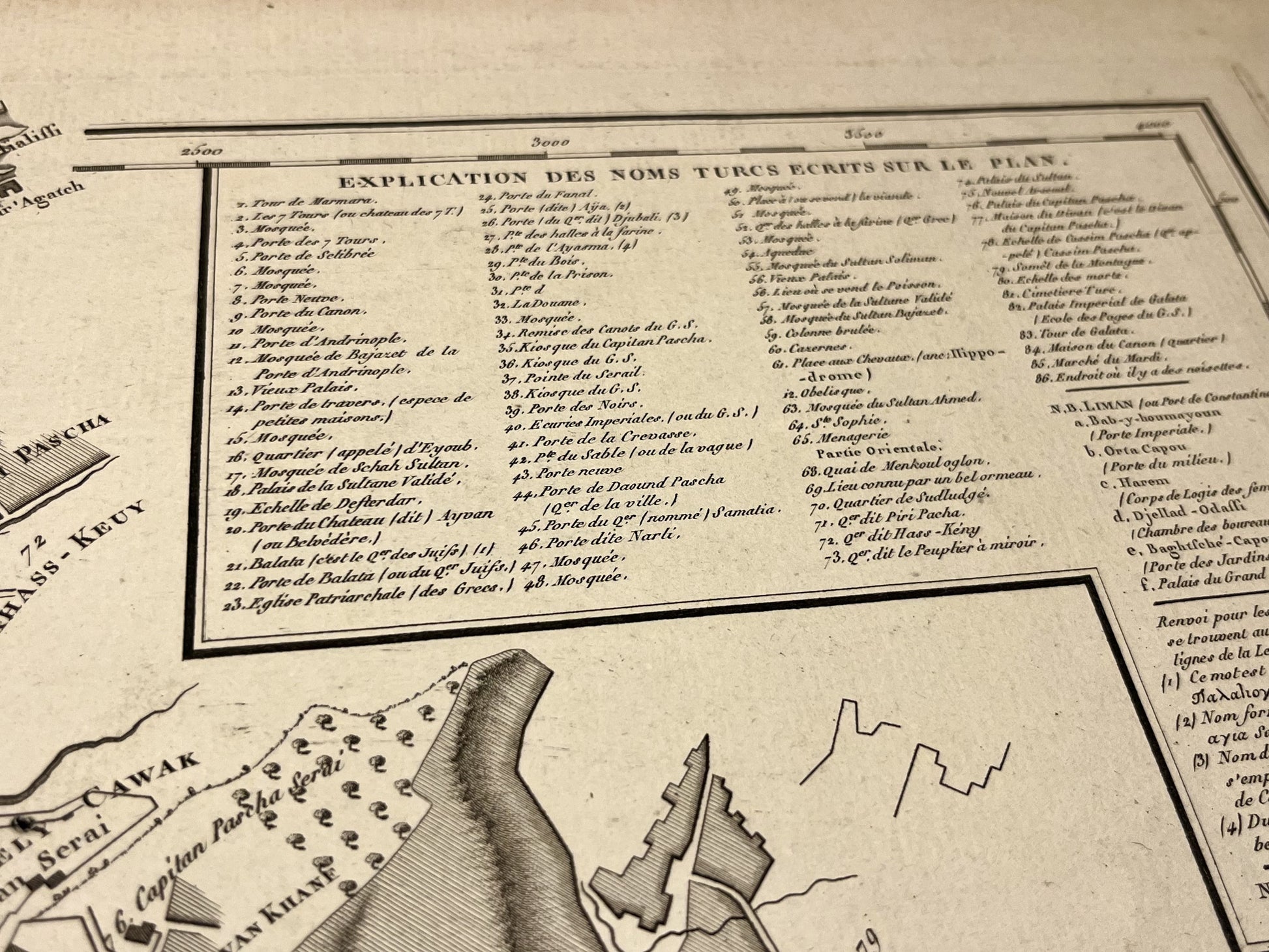 Plan ancien Constantinople par Tardieu