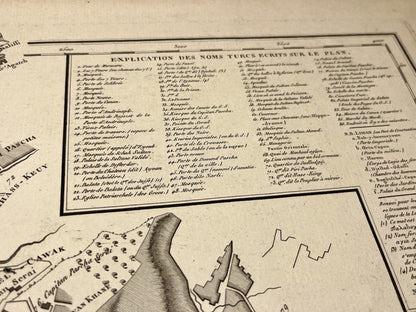 Plan ancien Constantinople par Tardieu