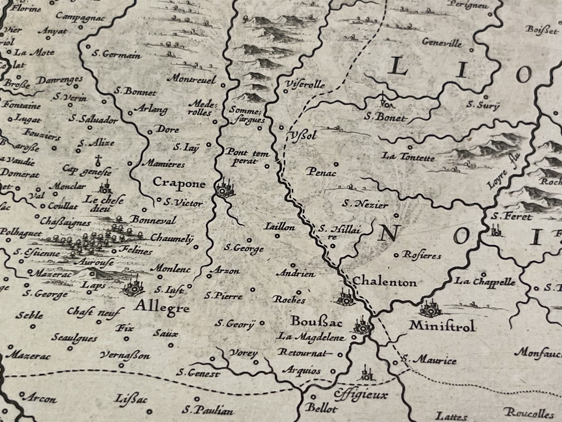 Plan ancien Duche Auvergne