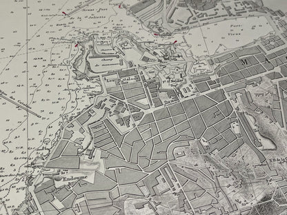 Plan ancien Marseille Vieux Port