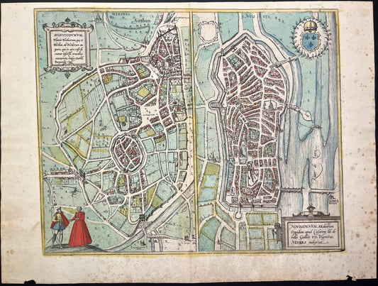 Plan ancien Nevers et Autun