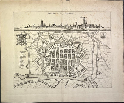 Plan ancien Nieuport Belgique