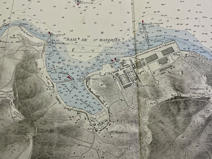 Plan ancien Rade de Toulon