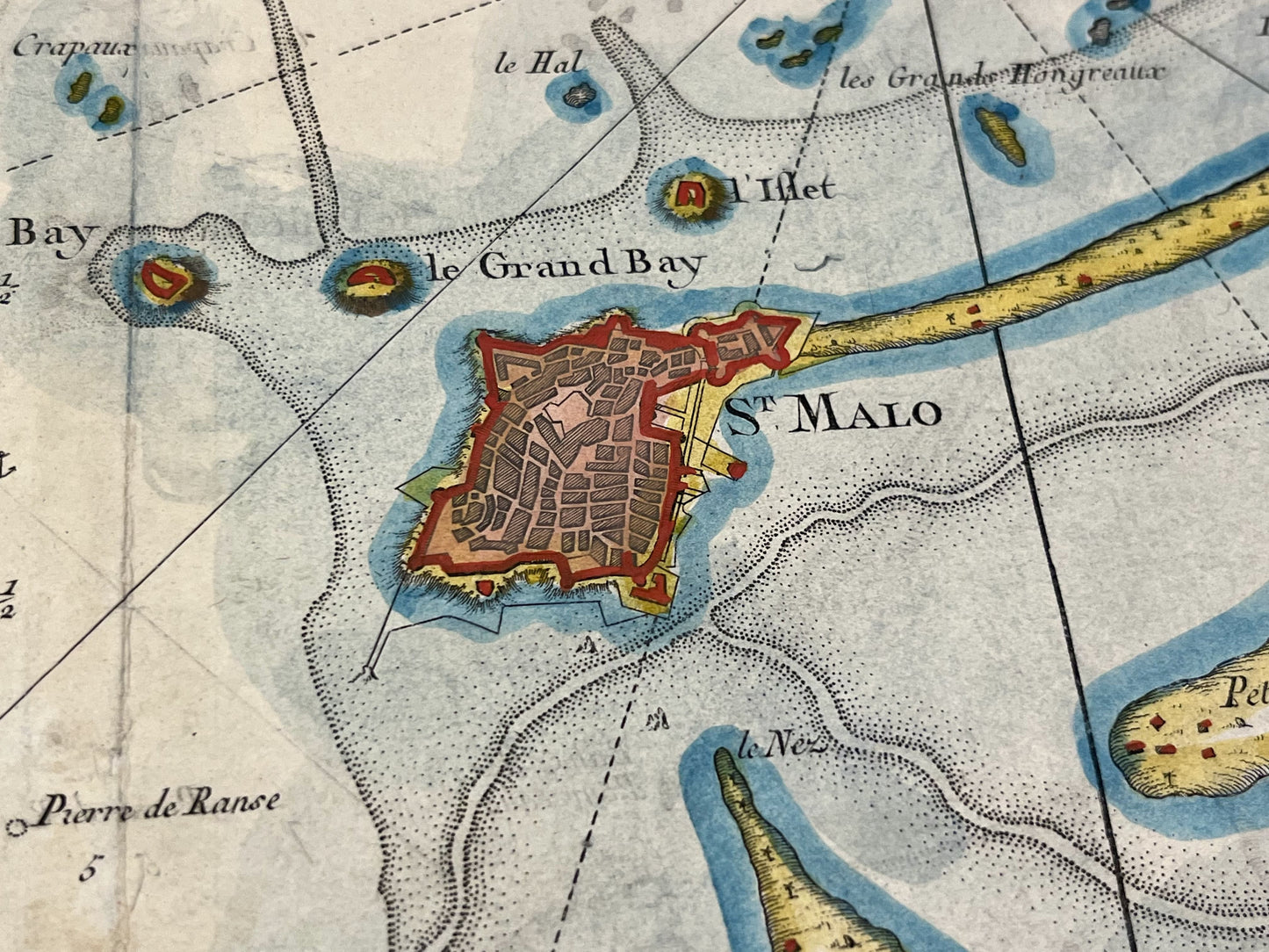 Plan ancien Saint-Malo