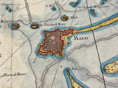 Plan ancien Saint-Malo