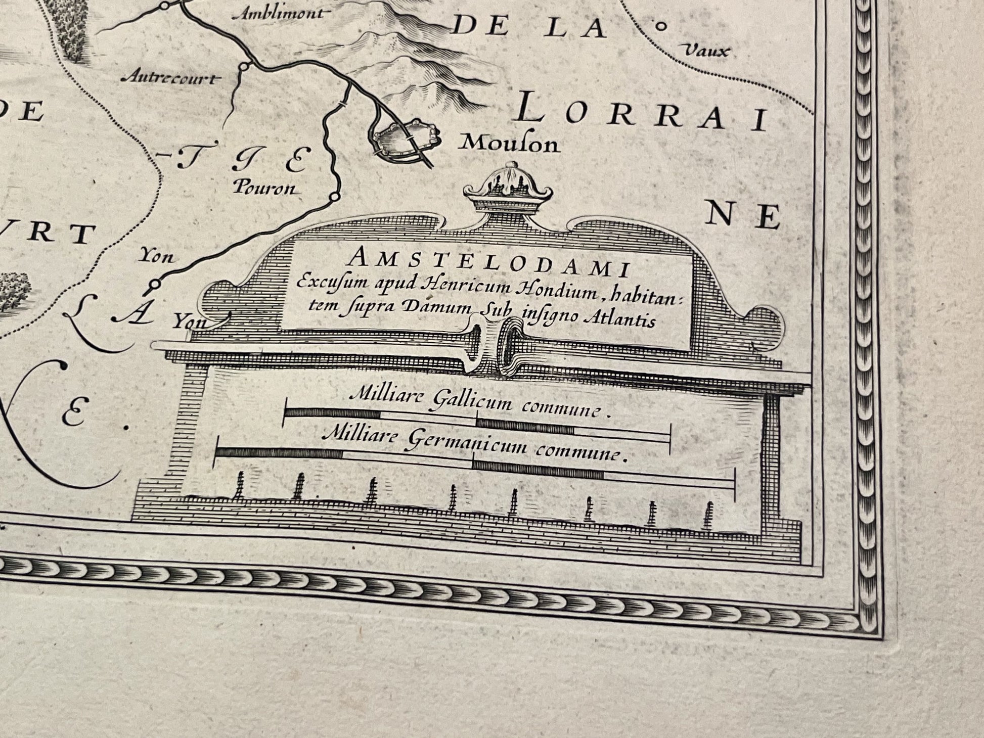 Plan ancien Sedan par Hondius