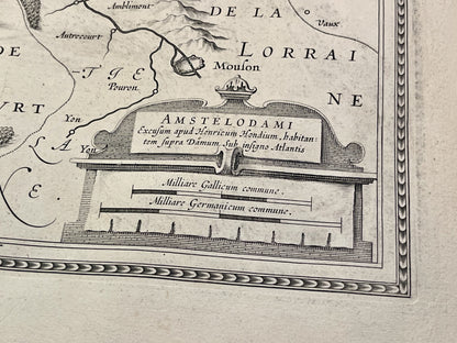 Plan ancien Sedan par Hondius