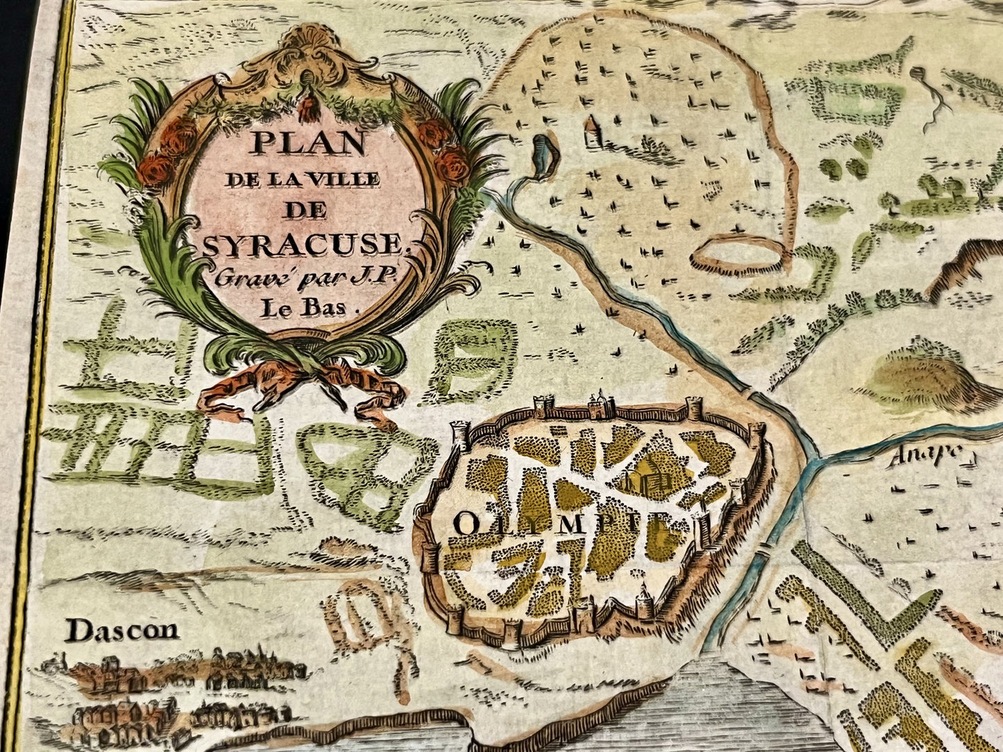 Plan ancien Syracuse par Le Bas