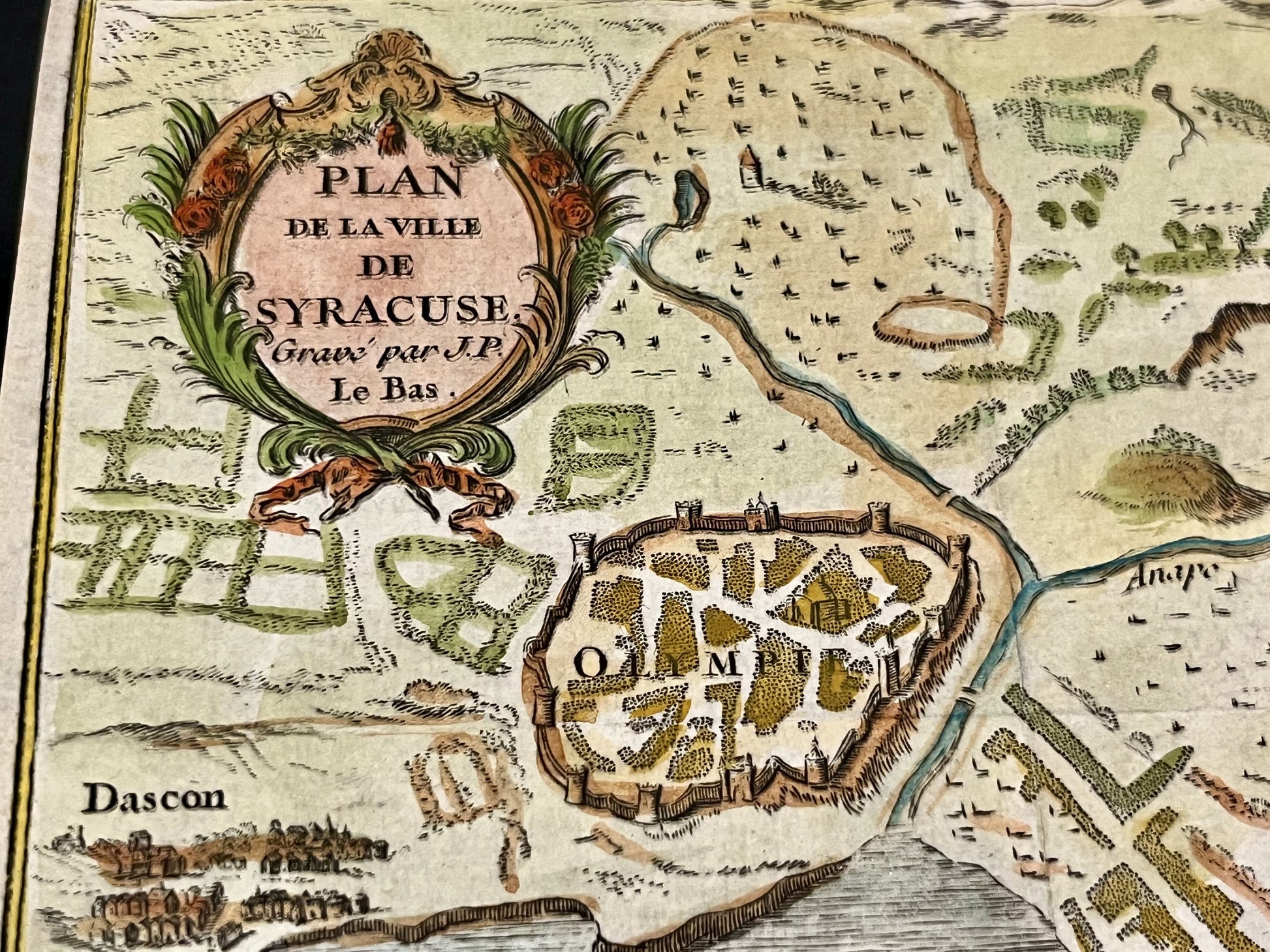 Plan ancien Syracuse par Le Bas