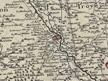 Plan ancien Troyes et agglomeration