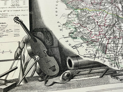 Plan ancien authentique Bas-Rhin