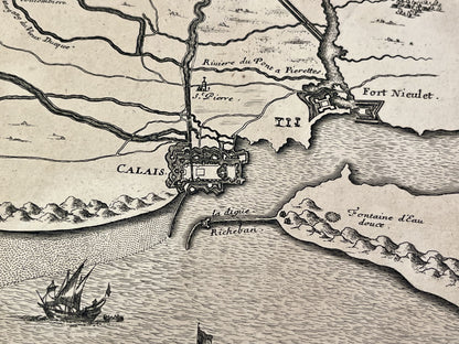 Plan ancien calais et environs
