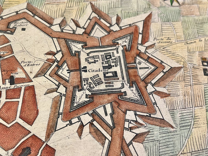 Plan ancien citadelle Cambrai Nord