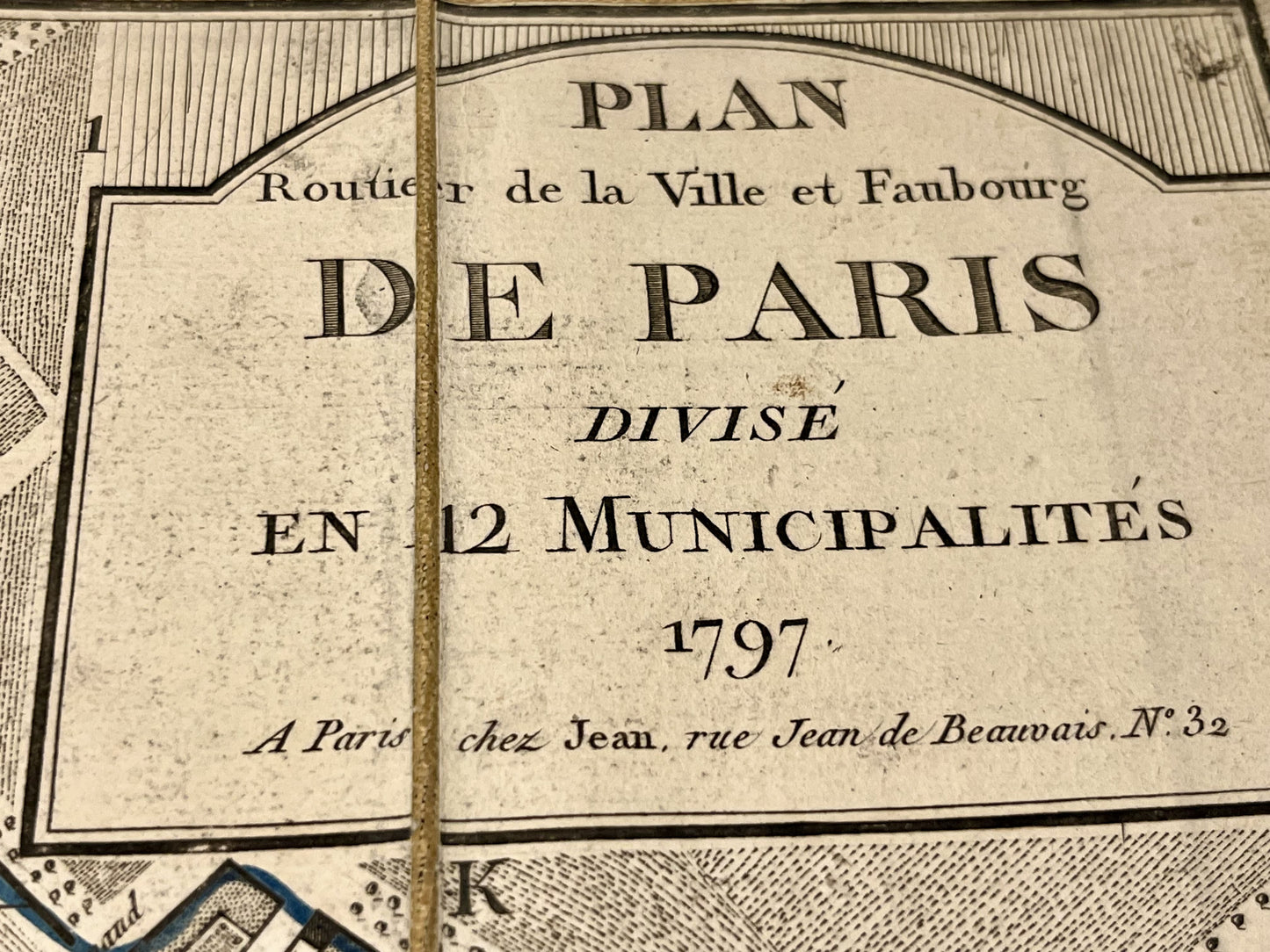 Plan ancien de Paris Revolution