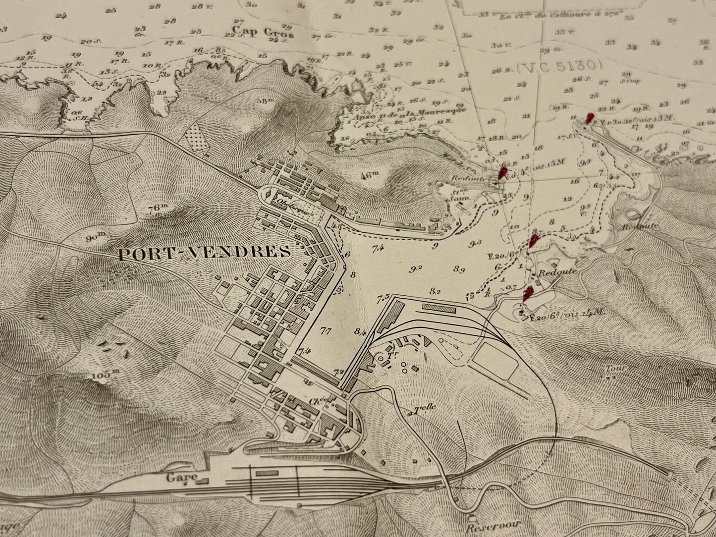 Plan ancien de Port-Vendres