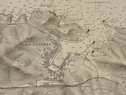 Plan ancien de Port-Vendres