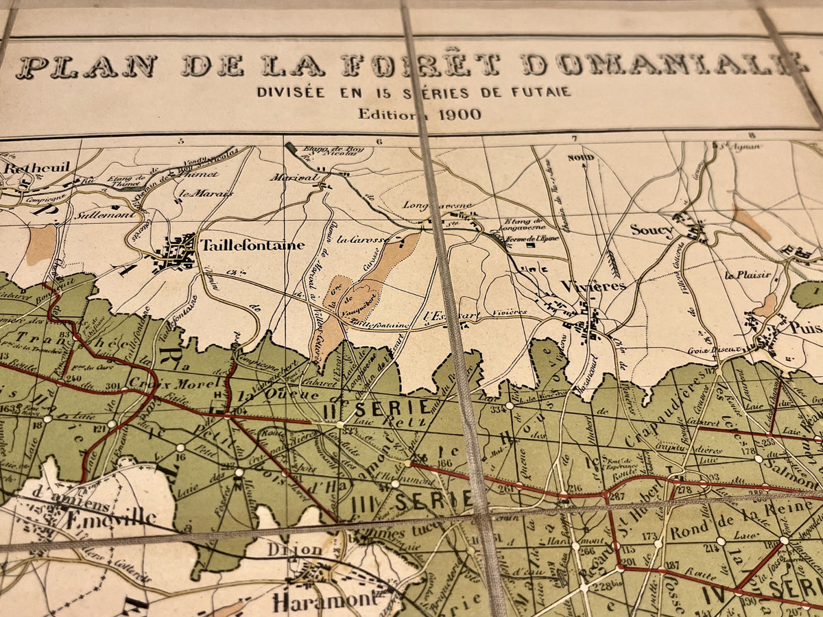 Plan ancien de la Foret Domaniale de Retz