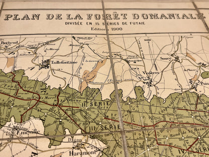 Plan ancien de la Foret Domaniale de Retz