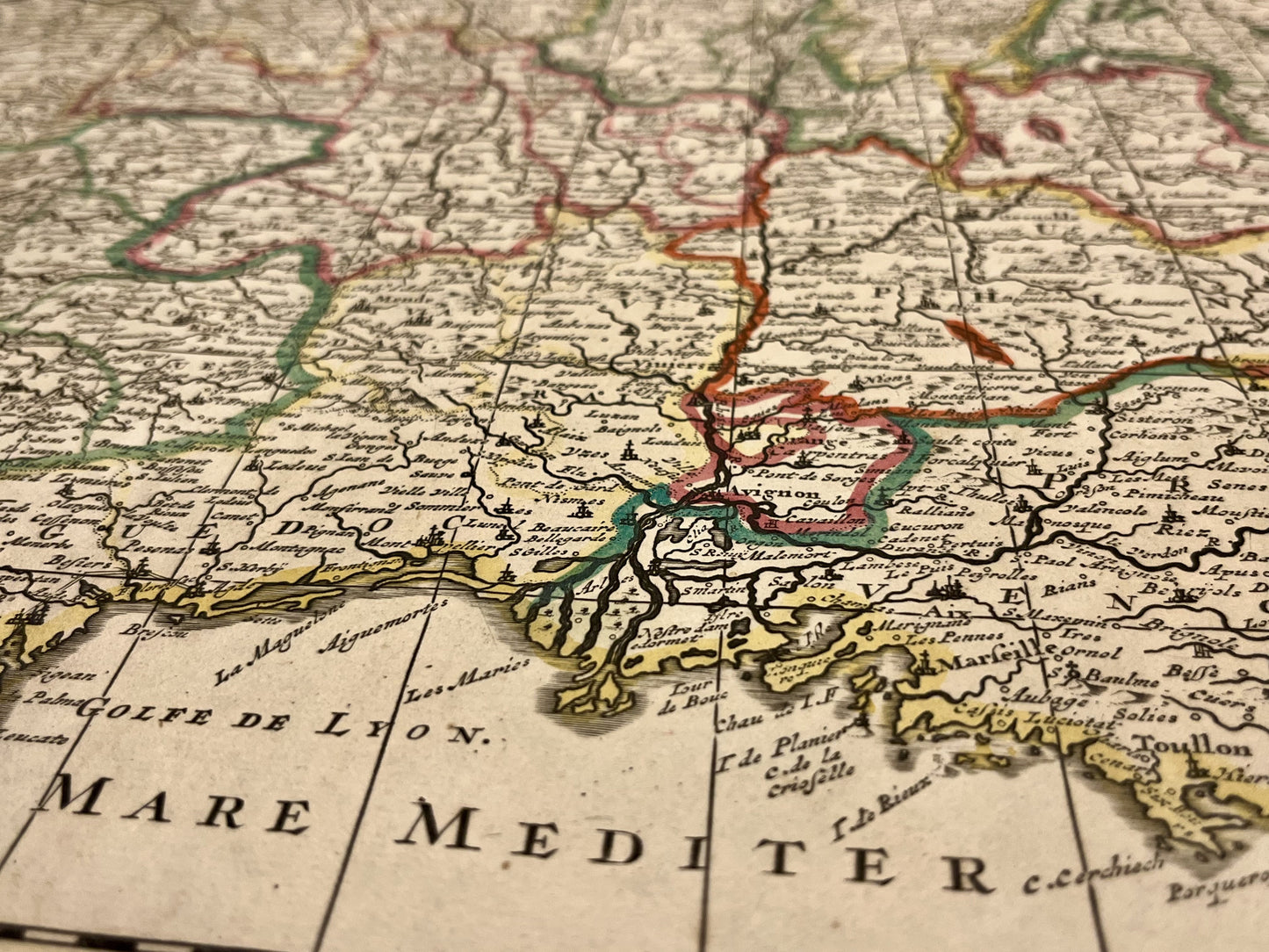 Plan ancien de la France siecle lumieres