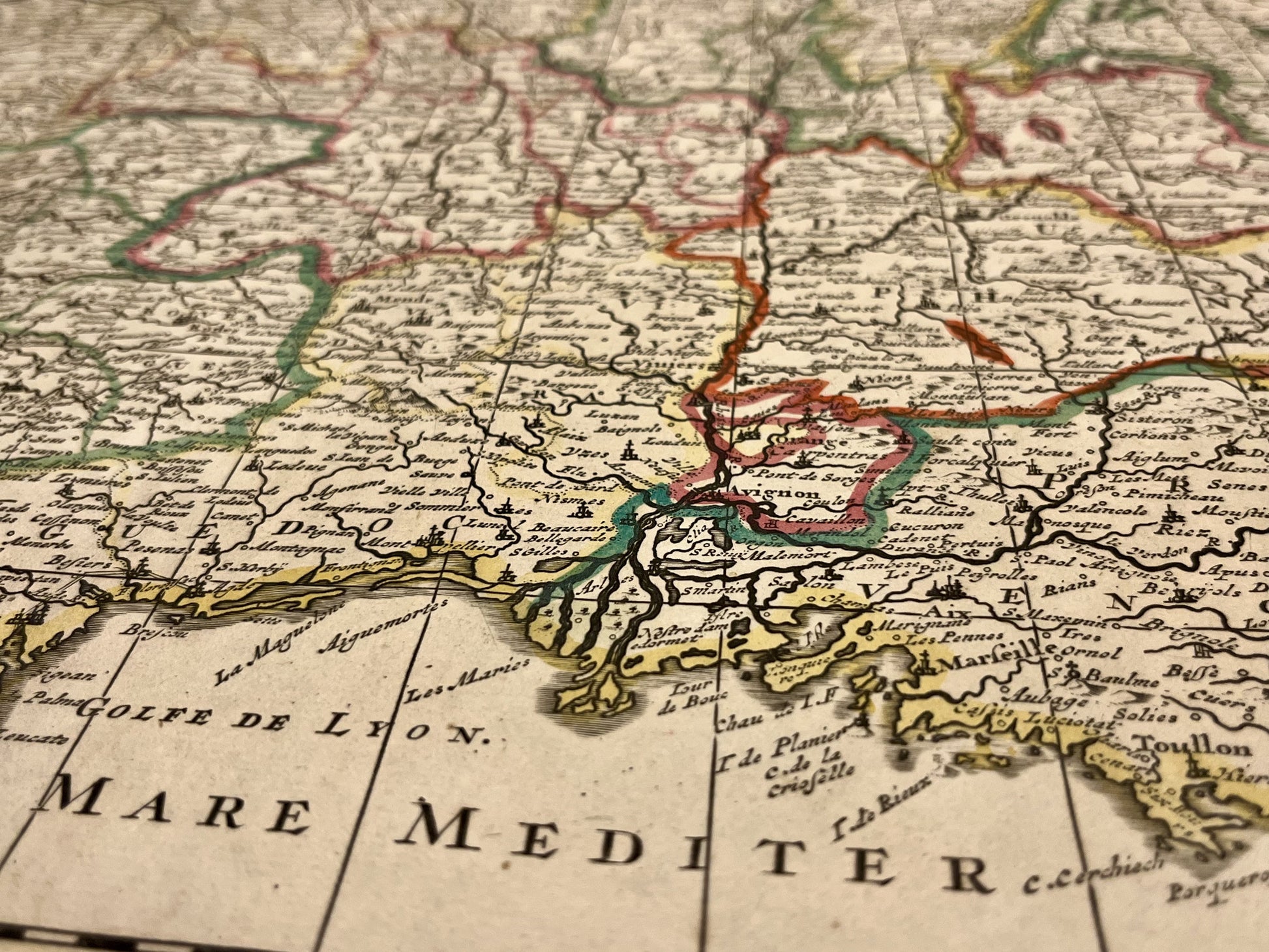 Plan ancien de la France siecle lumieres