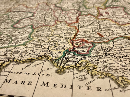 Plan ancien de la France siecle lumieres