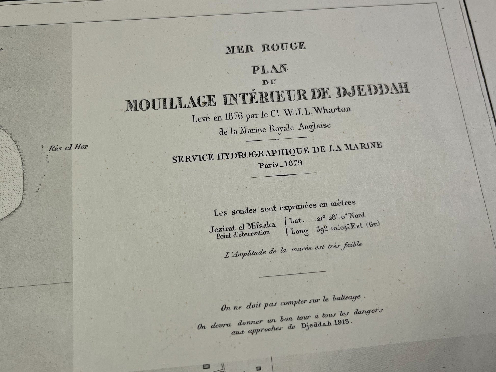 Plan ancien mouillage Djeddah