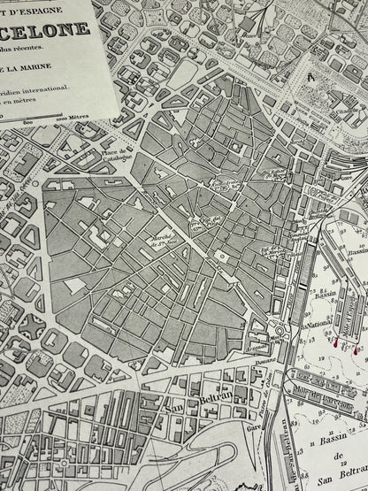 Plan ancien port Barcelone