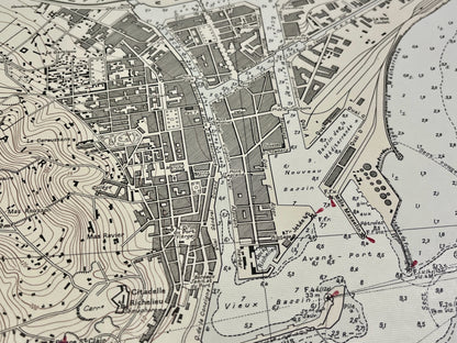 Plan ancien port de Sete