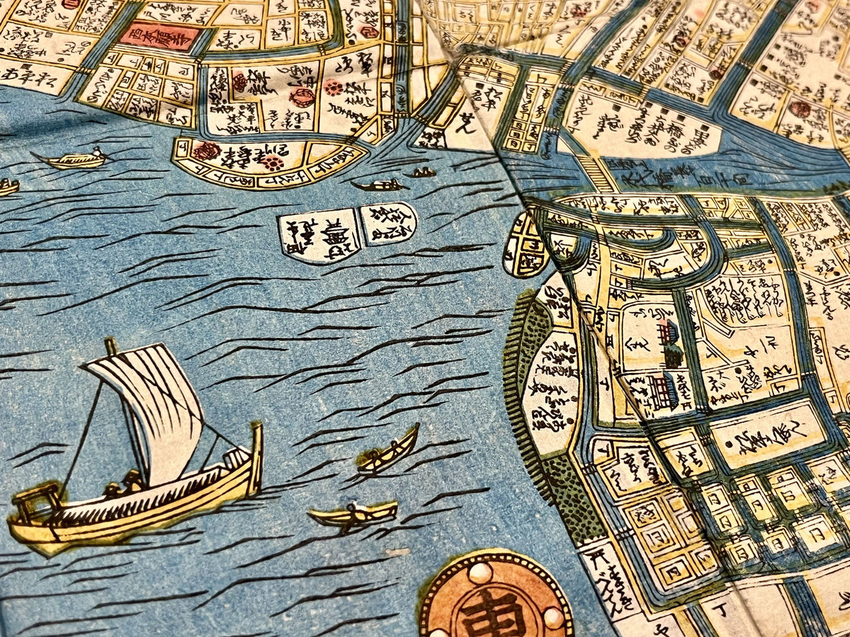 Plan de Tokyo Edo ancien