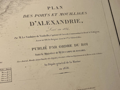 Plan des ports et mouillages d Alexandrie