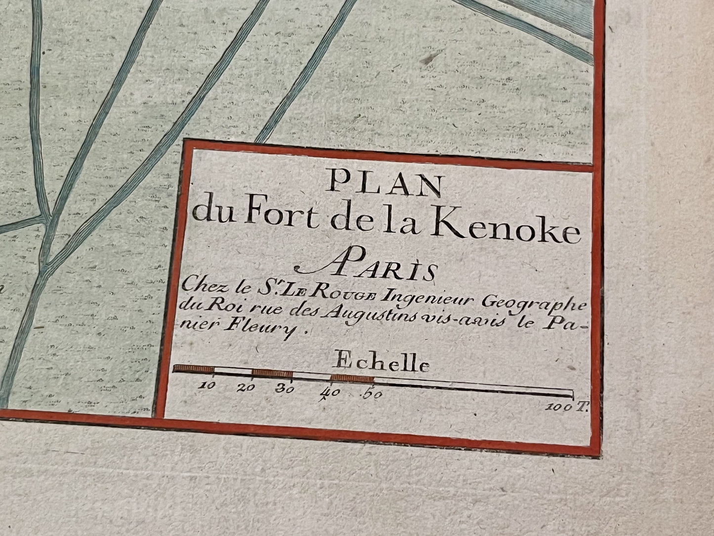 Plan du Fort de la Kenoke par Le Rouge