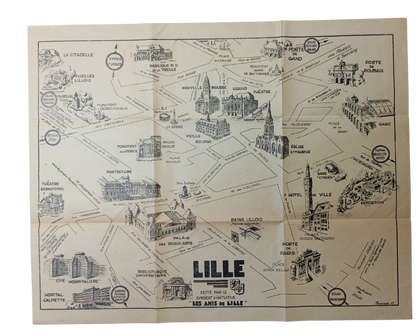 Plan illustre de Lille
