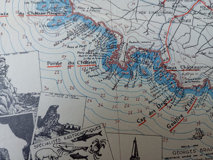Plan illustre de l'Ile d Yeu - 1938
