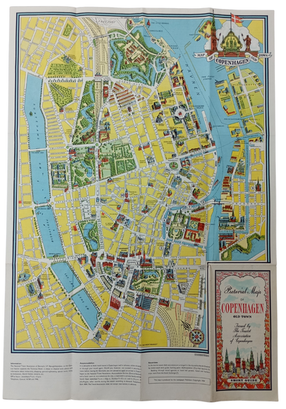 Plan pictural et touristique de Copenhague