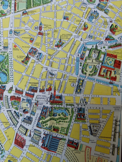 Plan touristique de Copenhague