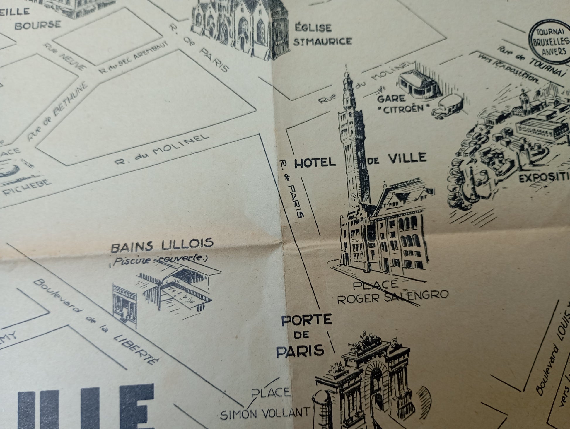 Plan touristique de Lille