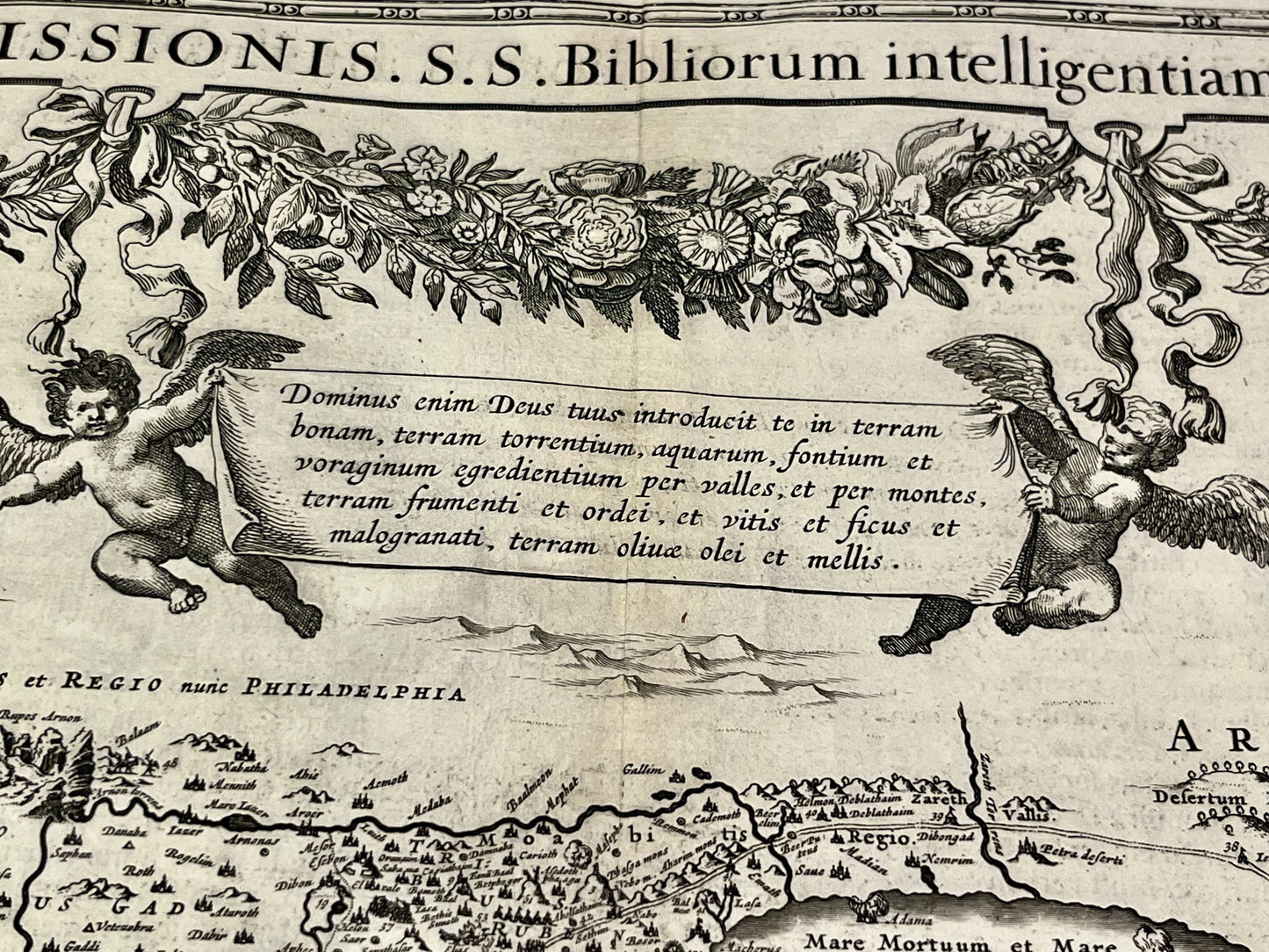 Promised land antique map