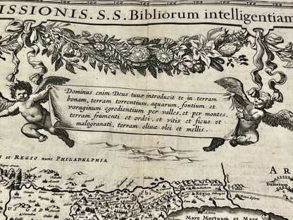 Promised land antique map