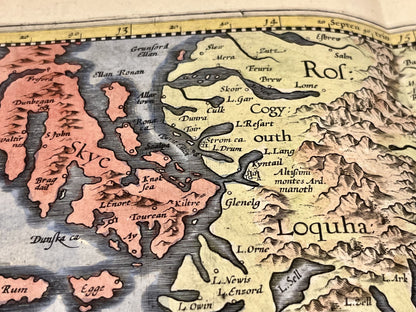 Scotland antique map
