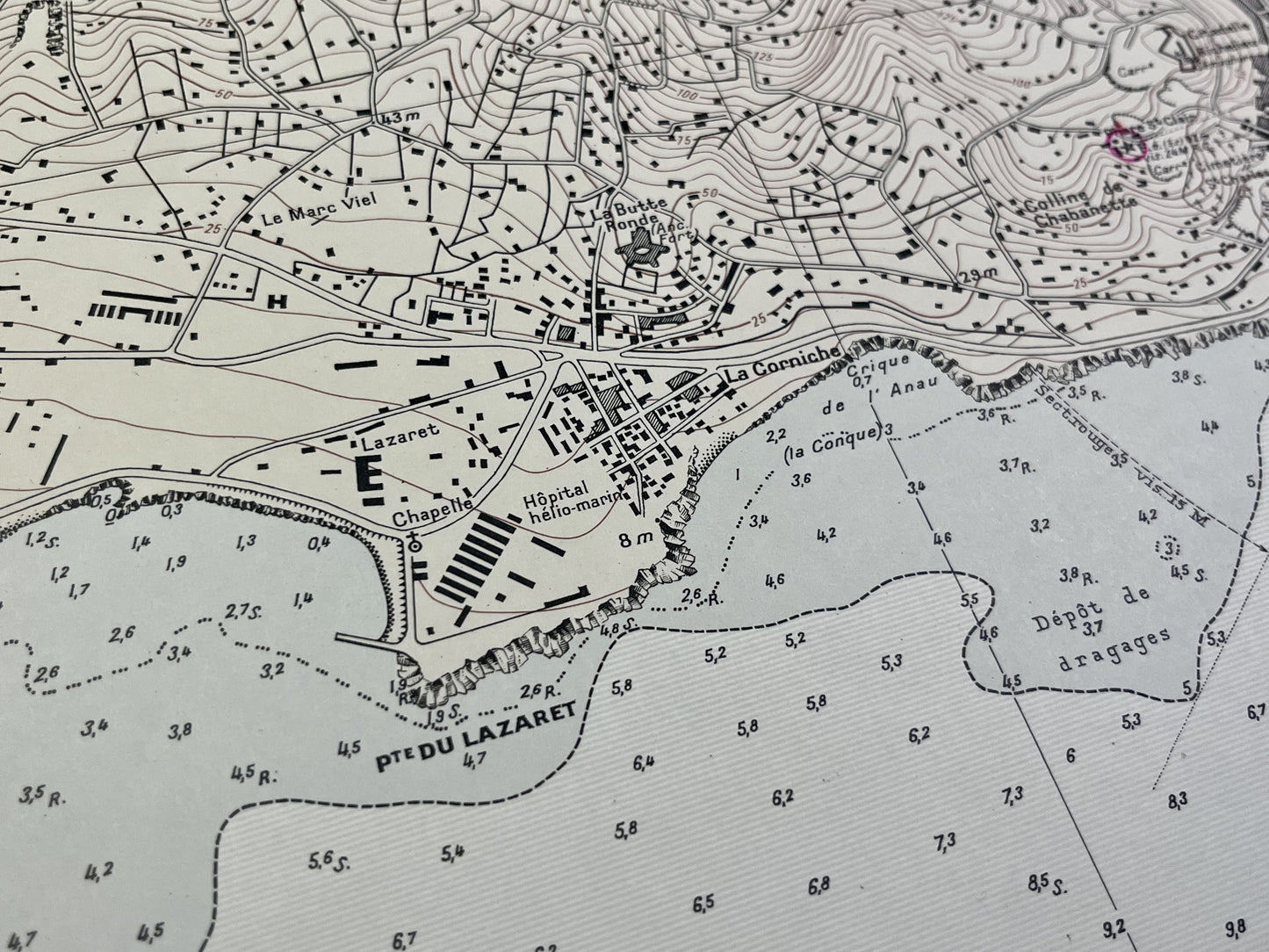 Sete carte marine ancienne