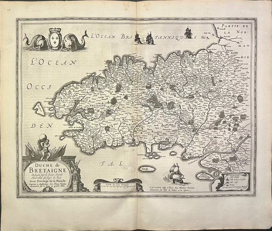 Vieille carte Bretagne