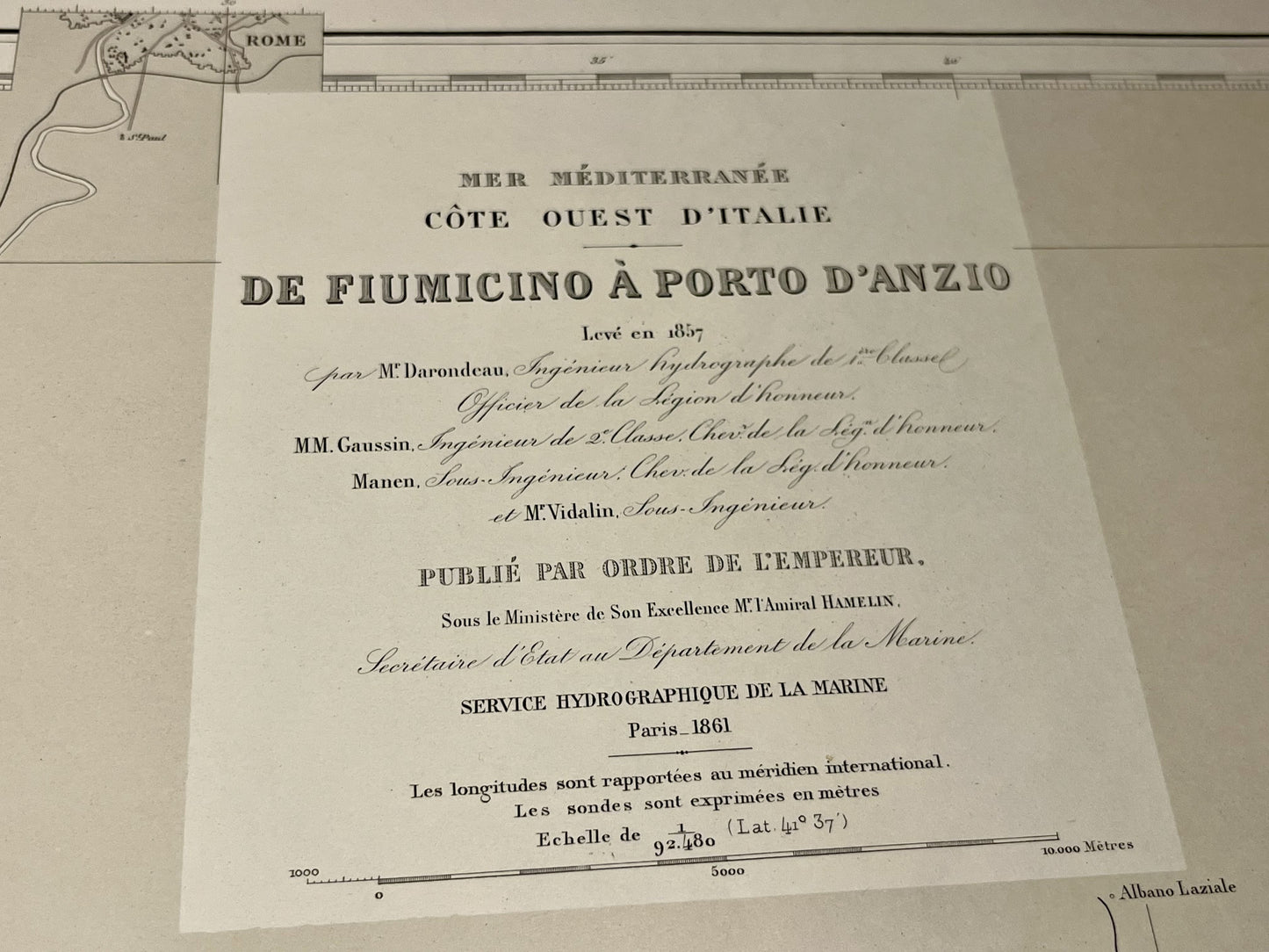 achat carte ancienne Fiumicino porto d Anzio