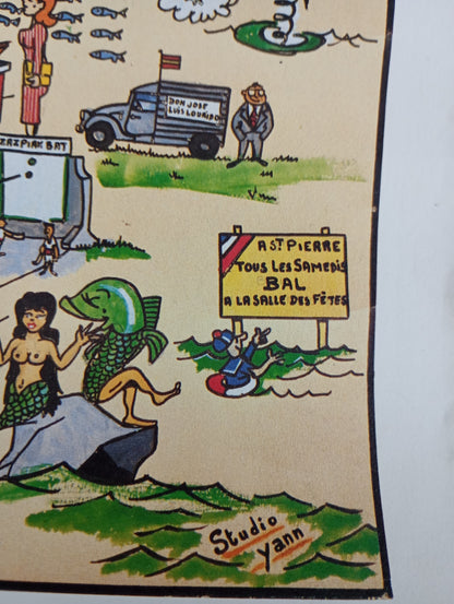 affiche ancienne saint pierre et miquelon