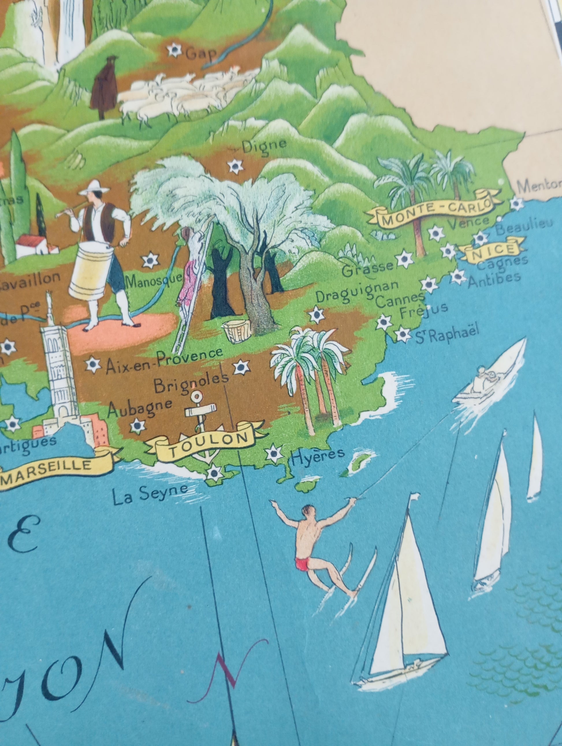 affiche carte plan france scolaire lucien boucher