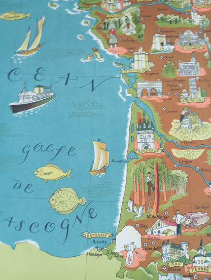 affiche vintage france lucien boucher crédit lyonnais