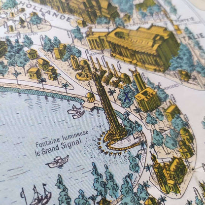 affiche vintage paris exposition coloniale internationale paris 1931 